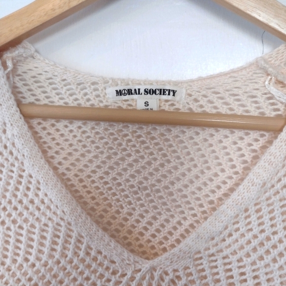 NWT Moral Society Knit Lightweight Sweater - Picture 6 of 9